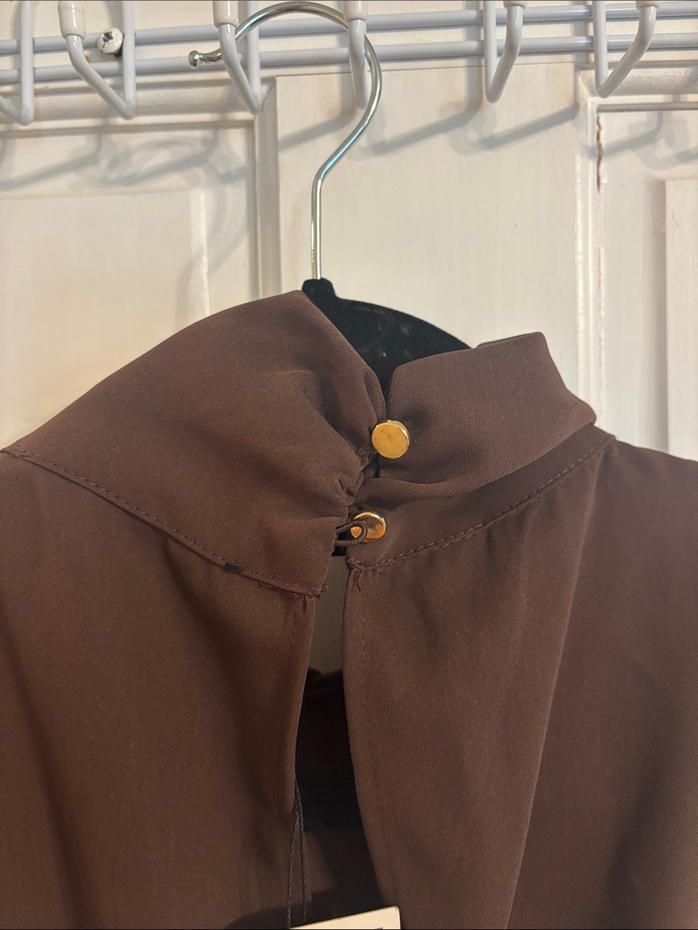 Zara Dark Brown Sleeveless Jumpsuit with Belt Detail - Picture 5 of 6